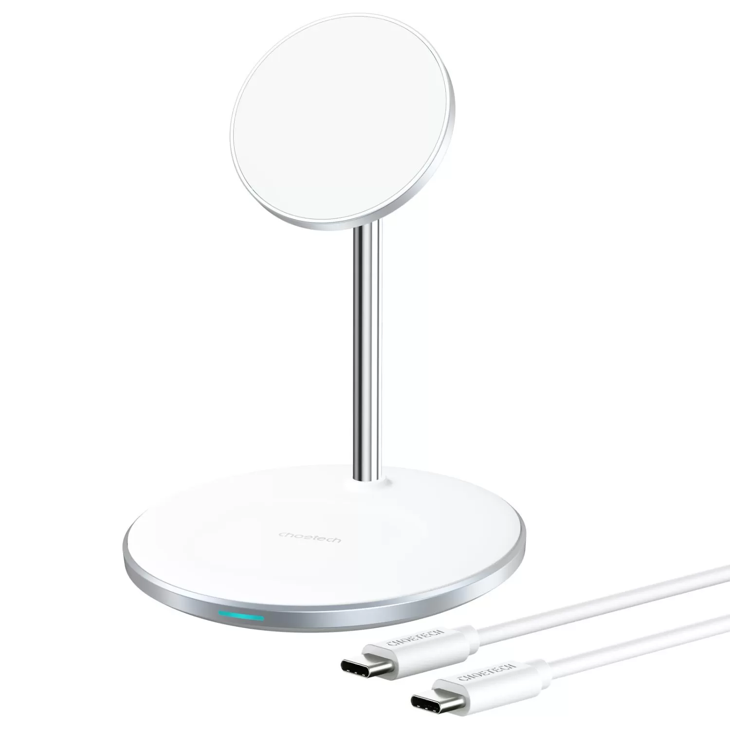 Choetech 15W Magnetic Wireless Charging Stand - White