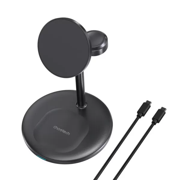 Choetech 15W Fast Wireless Charger - Magnetic Charging Stand - Image 3
