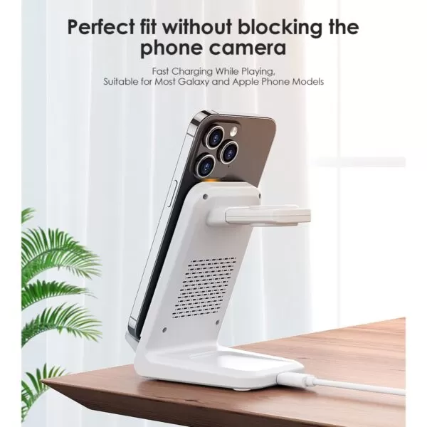 Choetech 15W Fast Wireless Charger - Magnetic Charging Station - Image 8