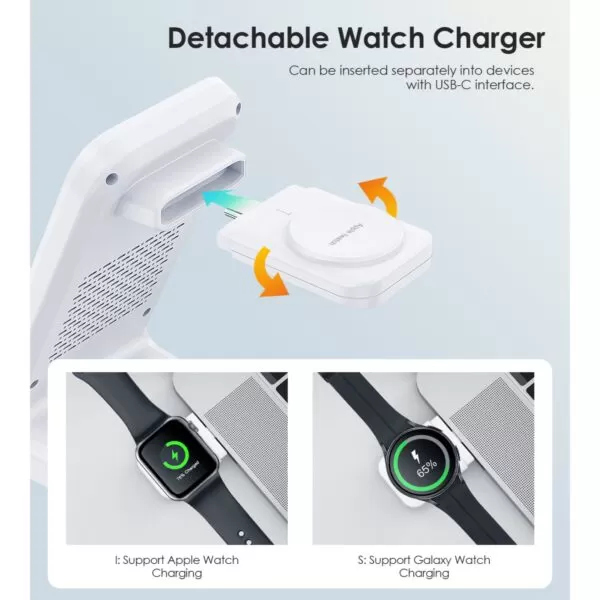 Choetech 15W Fast Wireless Charger - Magnetic Charging Station - Image 9
