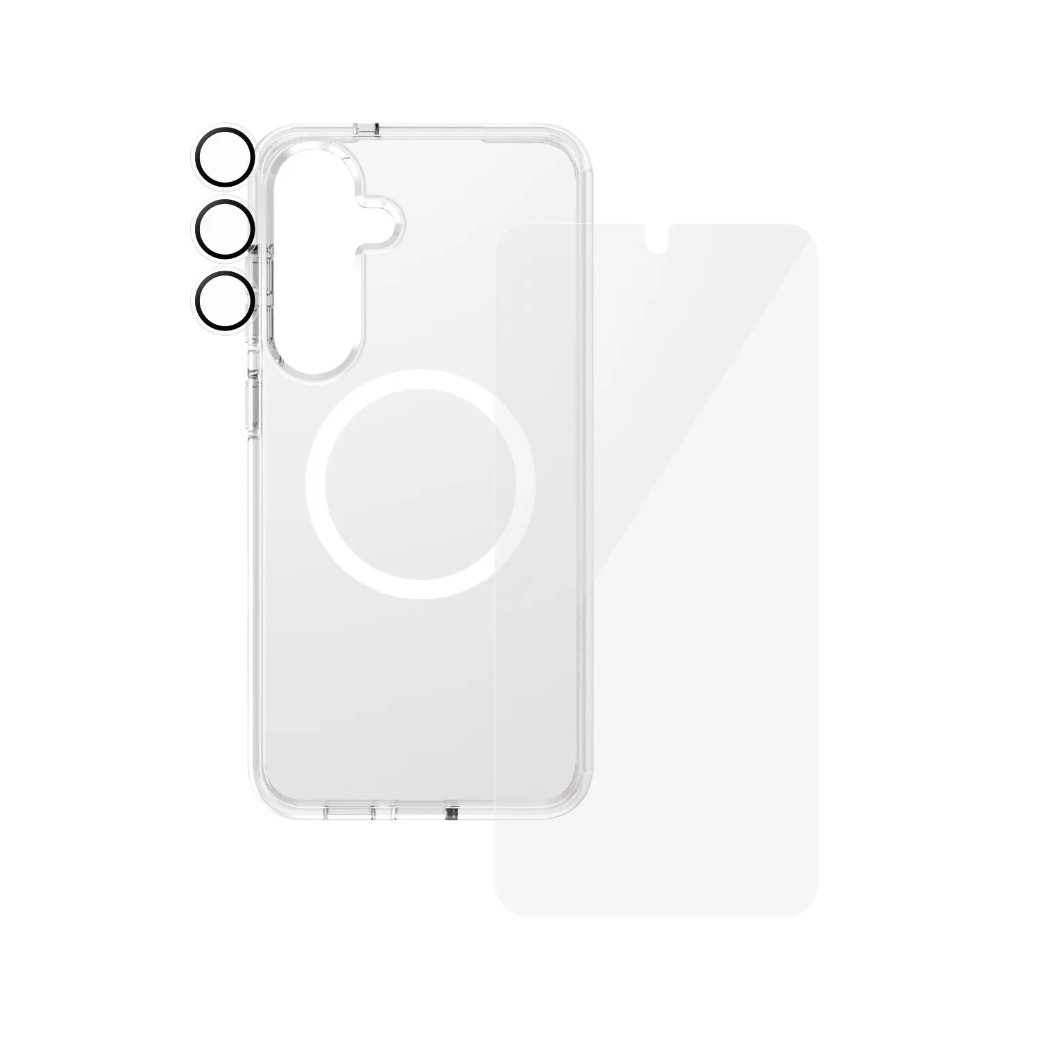 Samsung Galaxy S25+ PanzerGlass Bundle – Cover + Screen Protector + Camera Protector