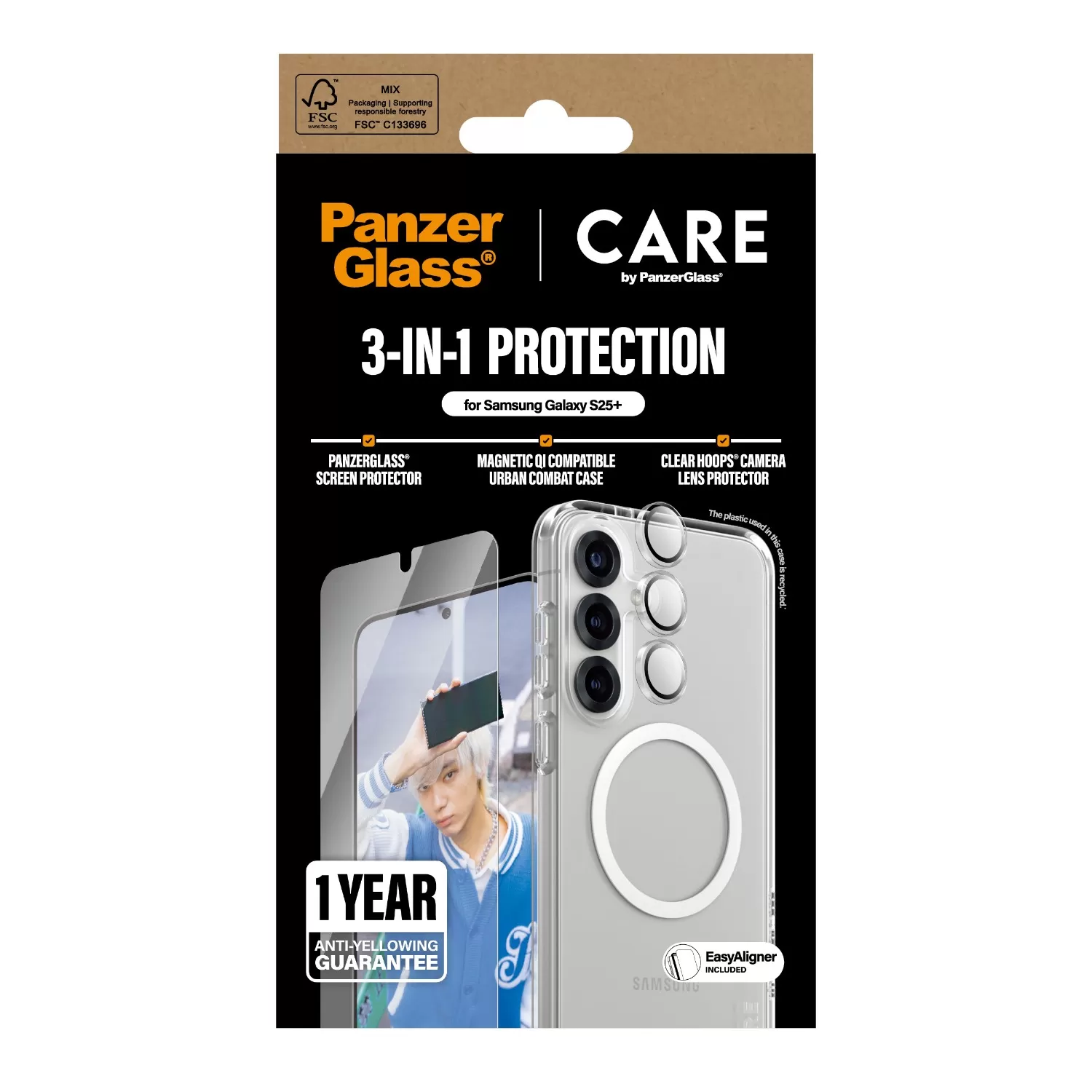 Samsung Galaxy S25+ PanzerGlass Bundle – Cover + Screen Protector + Camera Protector - Image 4