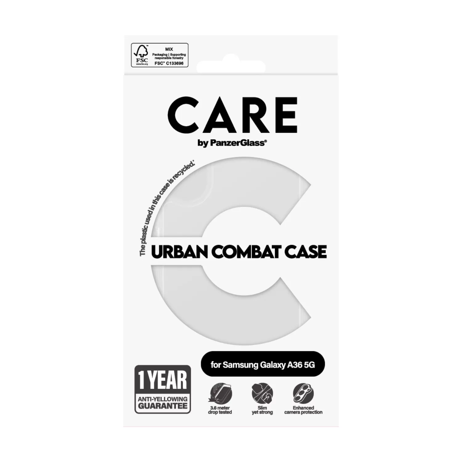 Samsung Galaxy A36 PanzerGlass Urban Combat Case – Clear - Image 2