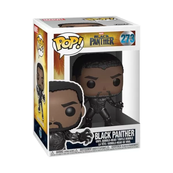 Marvel Black Panther - Unmasked Bobblehead Funko Pop 273