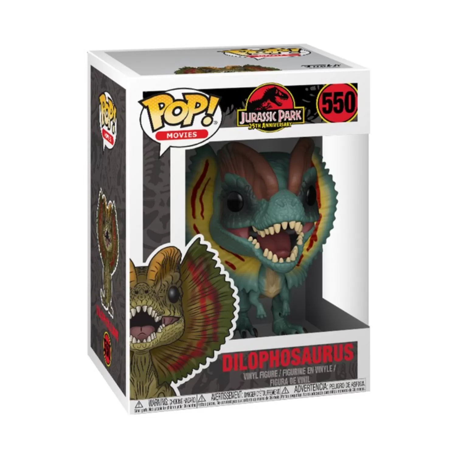 Dilophosaurus - Jurassic Park Funko Pop Vinyl Figure #550
