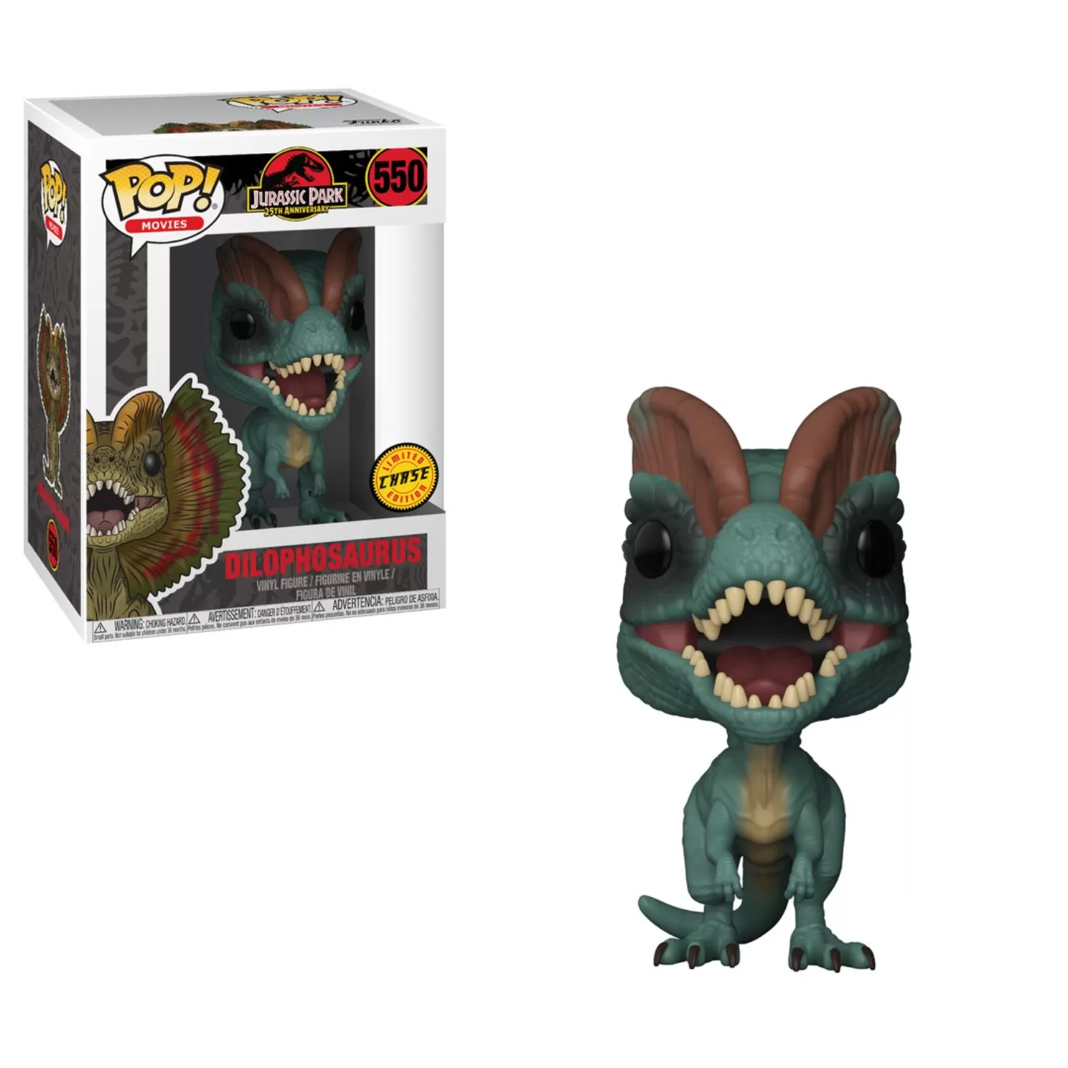 Dilophosaurus - Jurassic Park Funko Pop Vinyl Figure #550 - Image 3