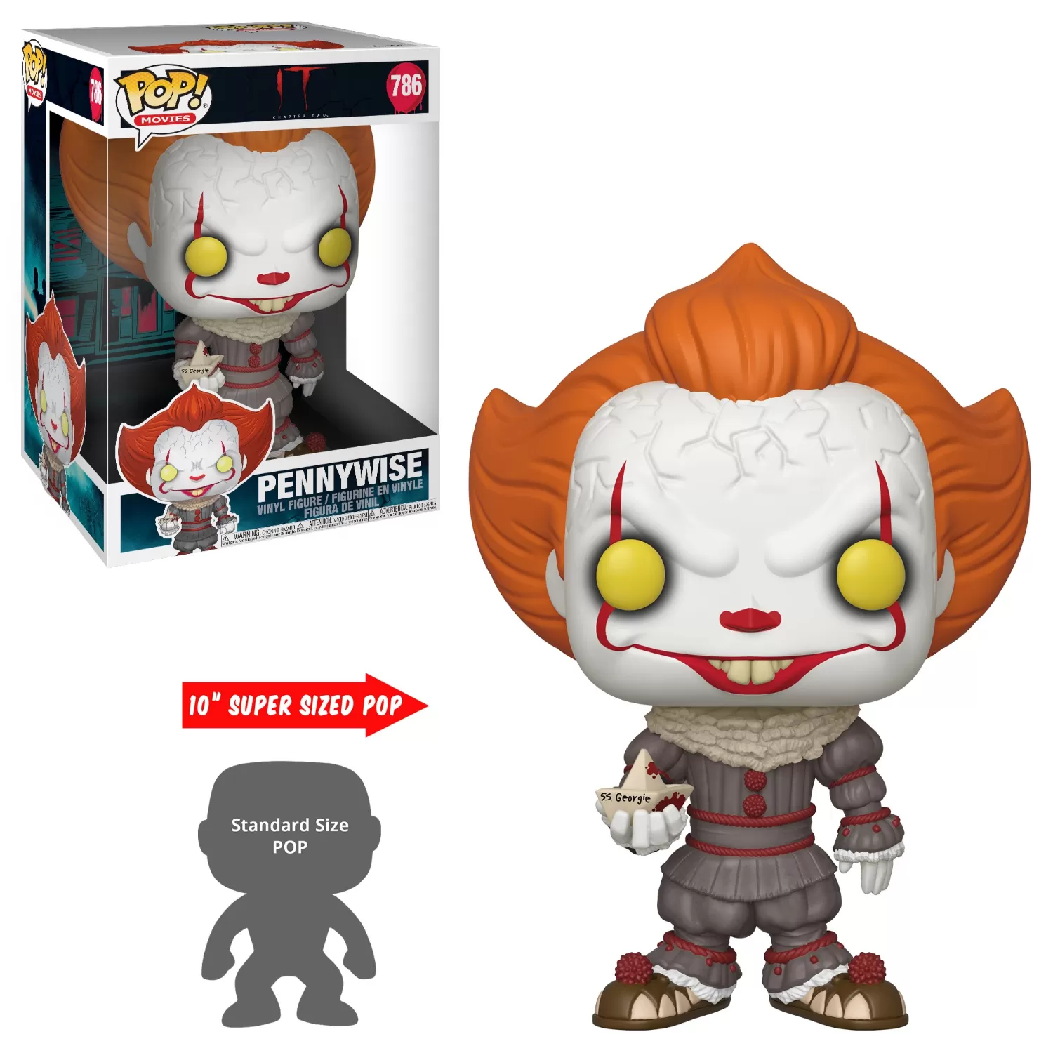 Pennywise - IT Chapter 2 Funko Pop Jumbo Vinyl Figure #786 - Image 2