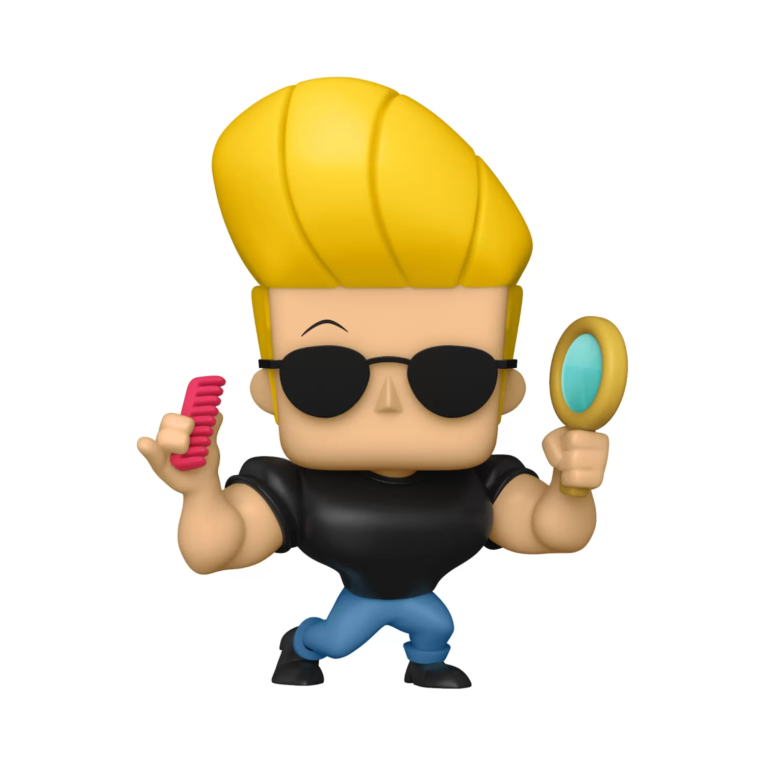 Johnny Bravo Funko Pop #1069 figure from Cartoon Network displayed outside its box
