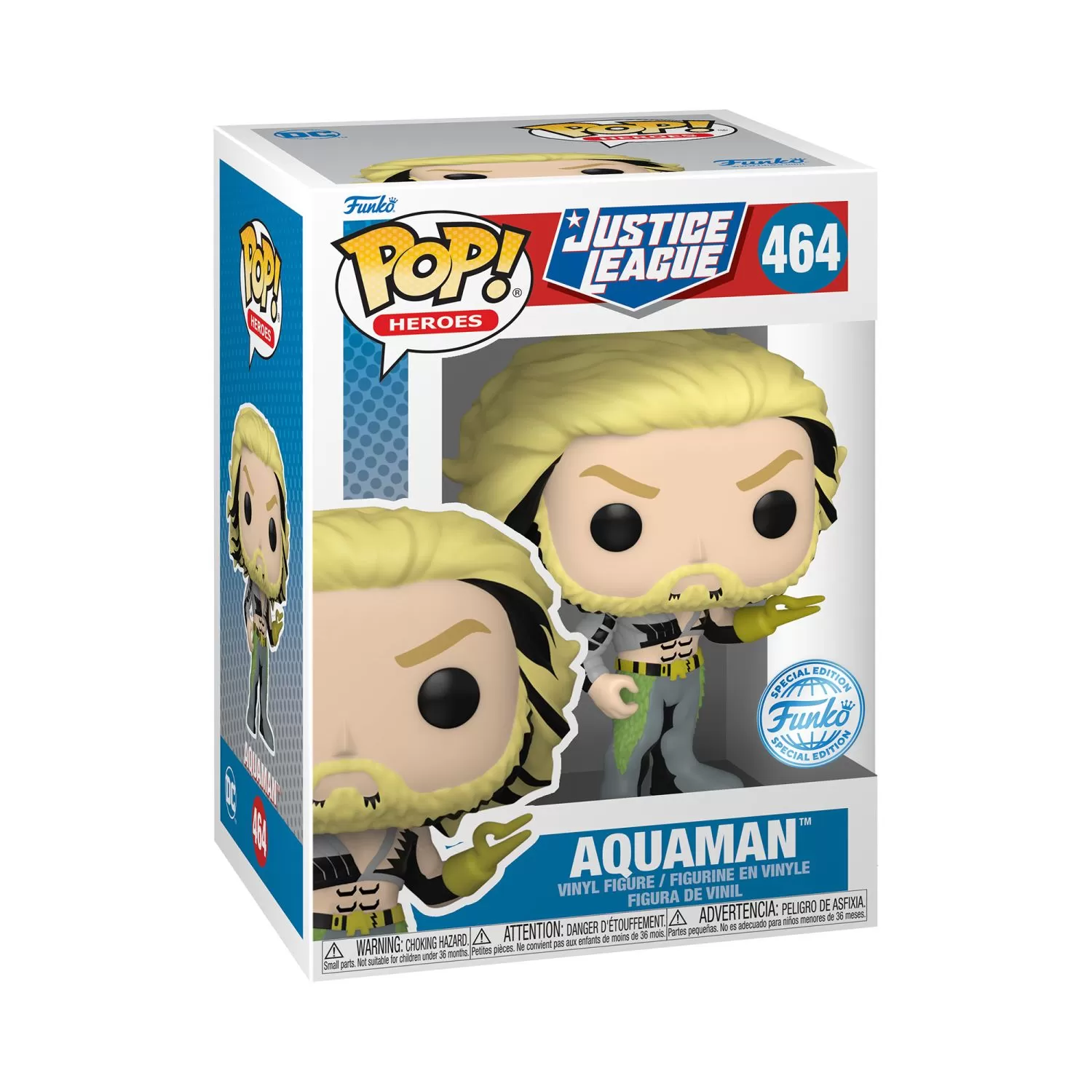 Aquaman - Justice League Funko Pop Special Edition Vinyl Figure #464