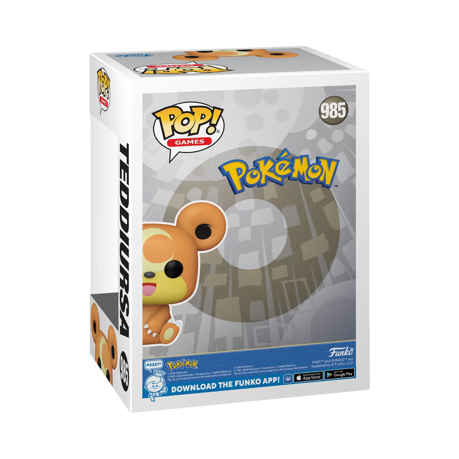 Teddiursa - Pokémon Funko Pop Vinyl Figure #985 - Image 2