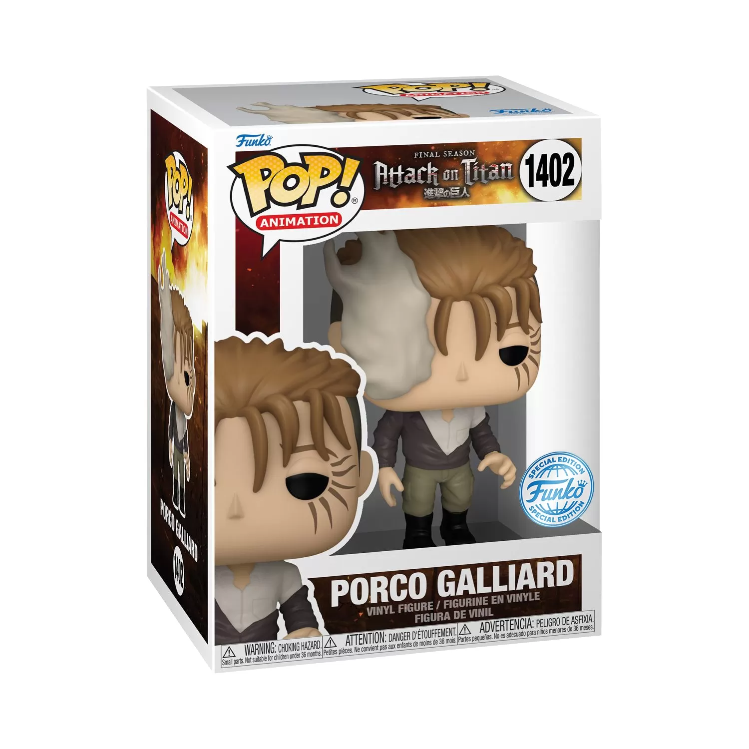 Porco Galliard - Attack on Titan Funko Pop Vinyl Figure – Special Edition #1402