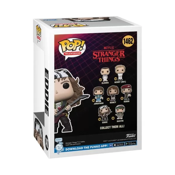 Stranger Things - Eddie Funko Pop Vinyl Figure 1462 - Image 2