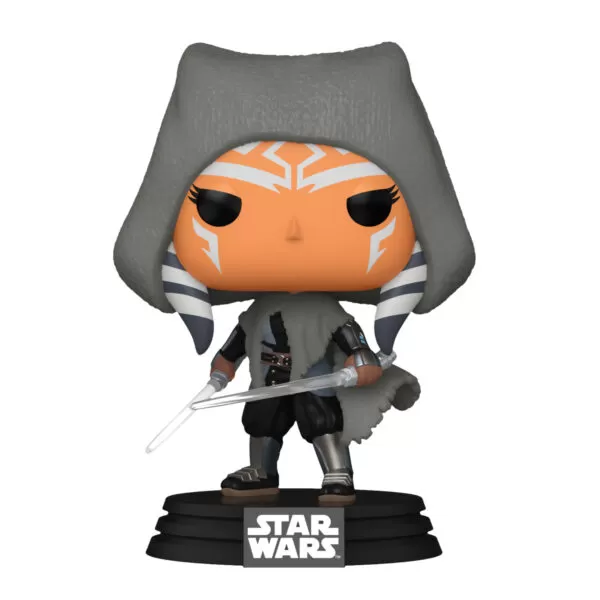 Unboxed Star Wars Ahsoka Tano Funko Pop collectable bobblehead vinyl figure #650, showcasing detailed features.