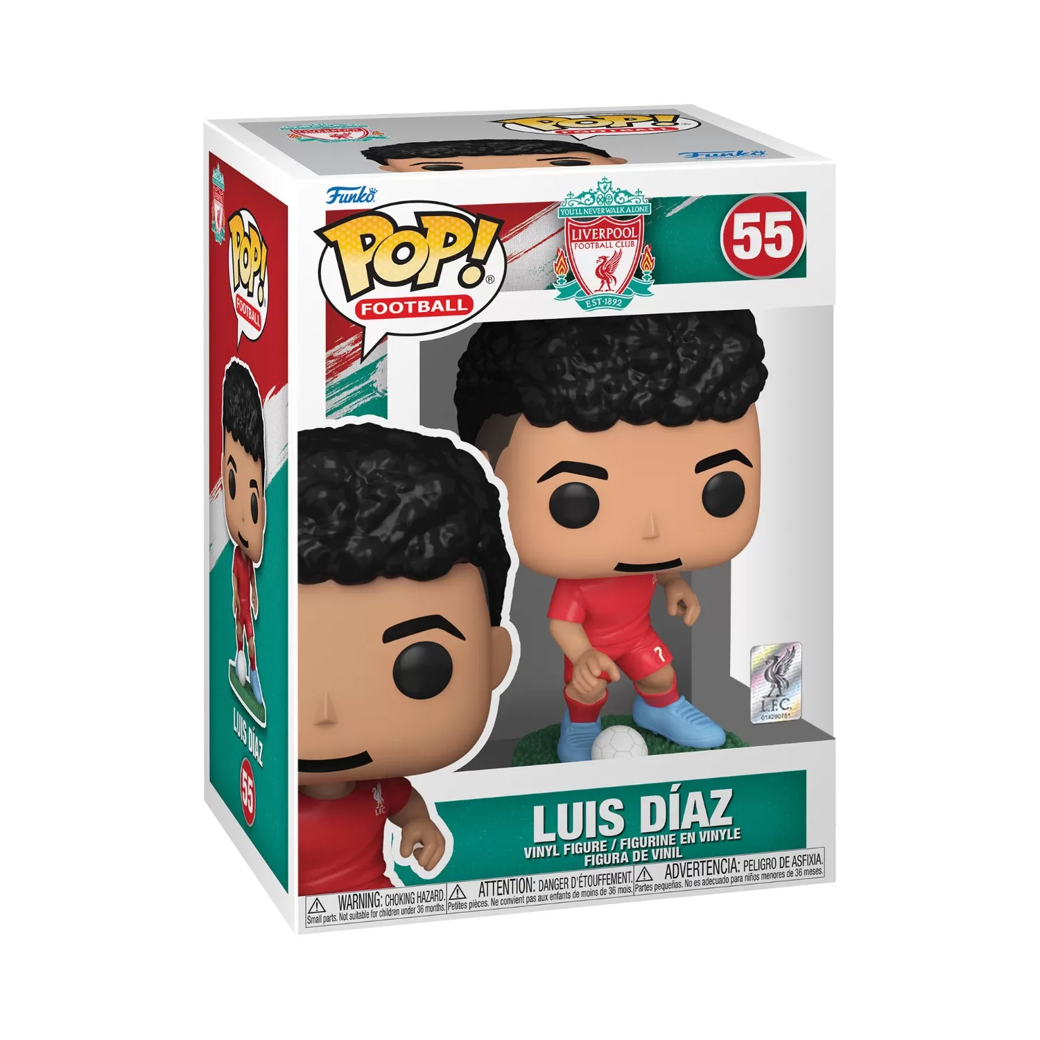 Luis Díaz – Liverpool Football Club Funko Pop Vinyl Figure #55