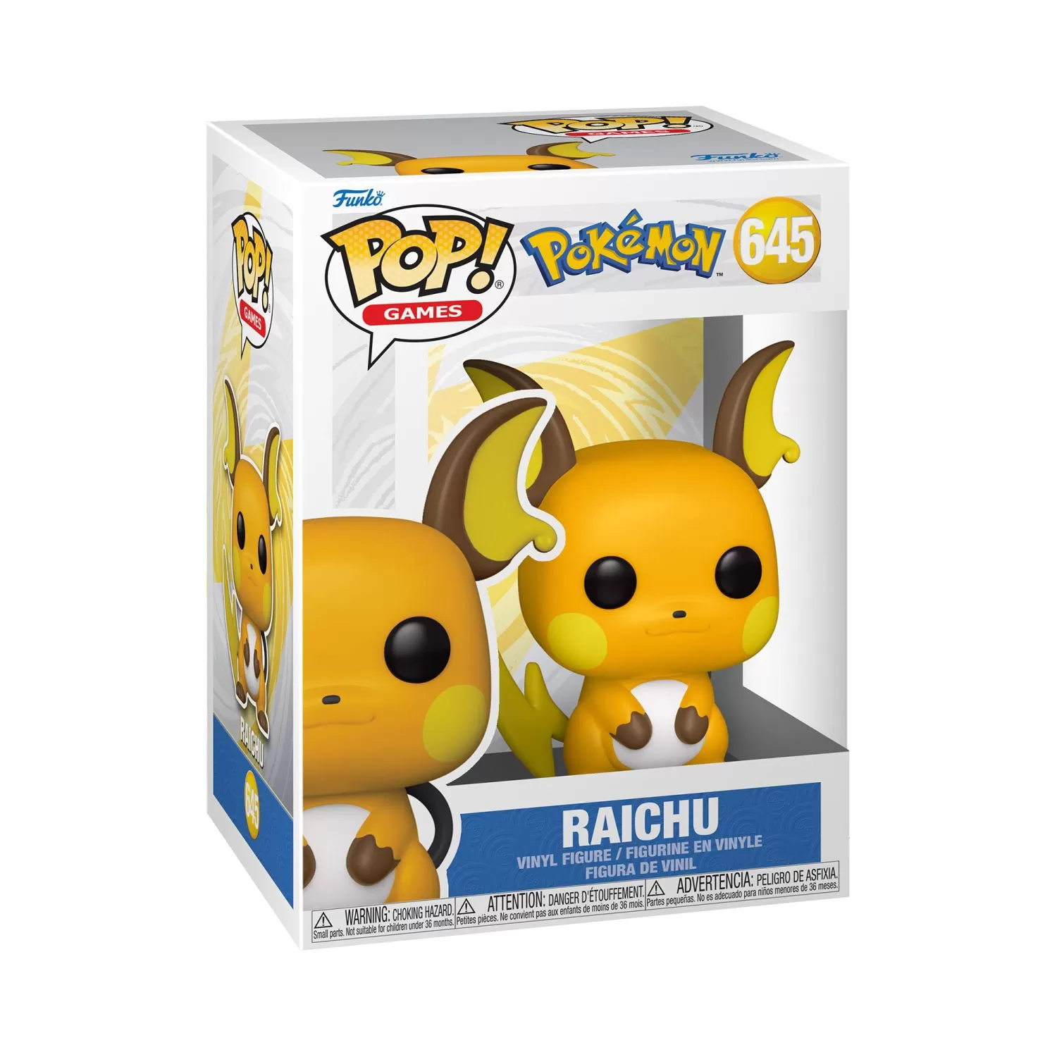 Raichu - Pokémon Funko Pop Vinyl Figure #645