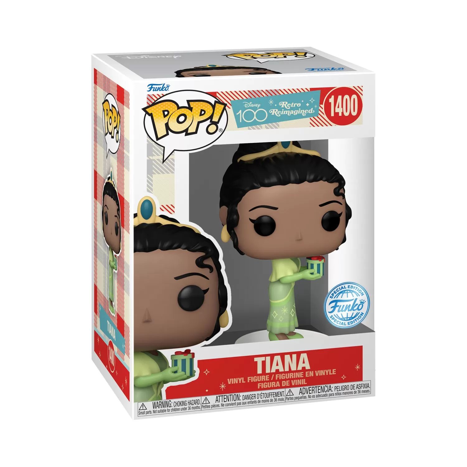 Tiana - Disney 100 Retro Reimagined Funko Pop Vinyl Figure – Special Edition #1400
