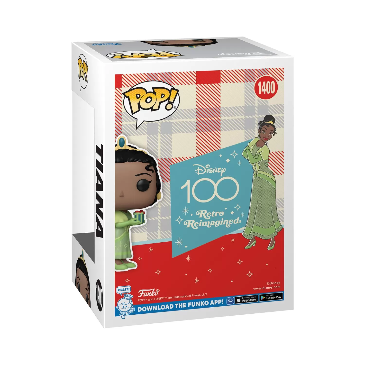 Tiana - Disney 100 Retro Reimagined Funko Pop Vinyl Figure – Special Edition #1400 - Image 2