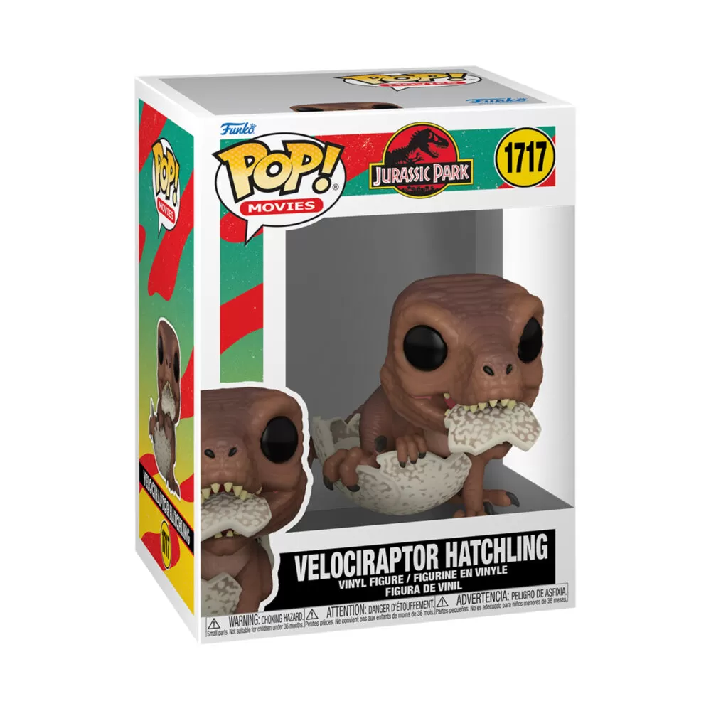 Boxed Velociraptor Hatchling Funko Pop #1717 – Jurassic Park Funko Pop Packaging