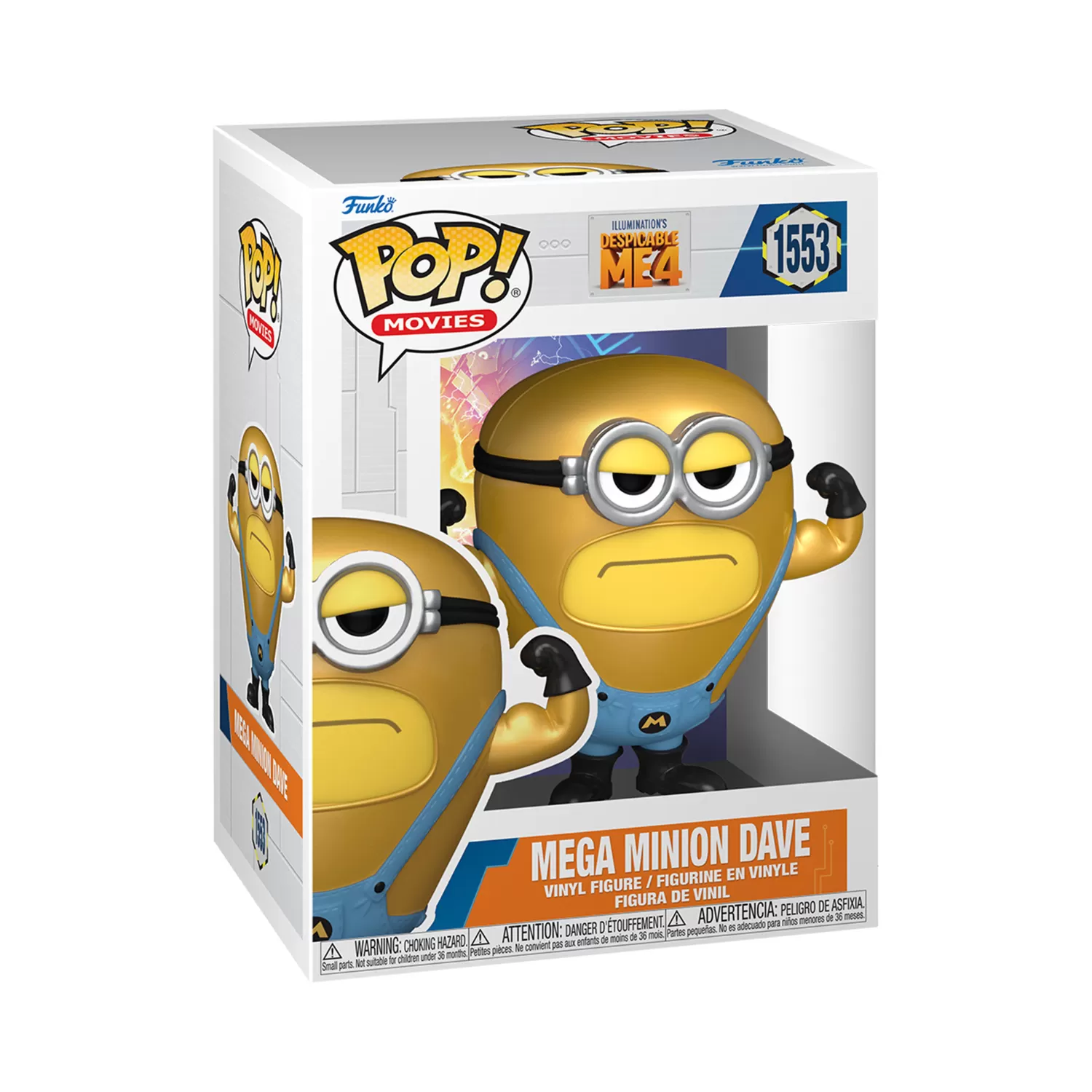 Mega Minion Dave - Despicable Me 4 Funko Pop Vinyl Figure #1553