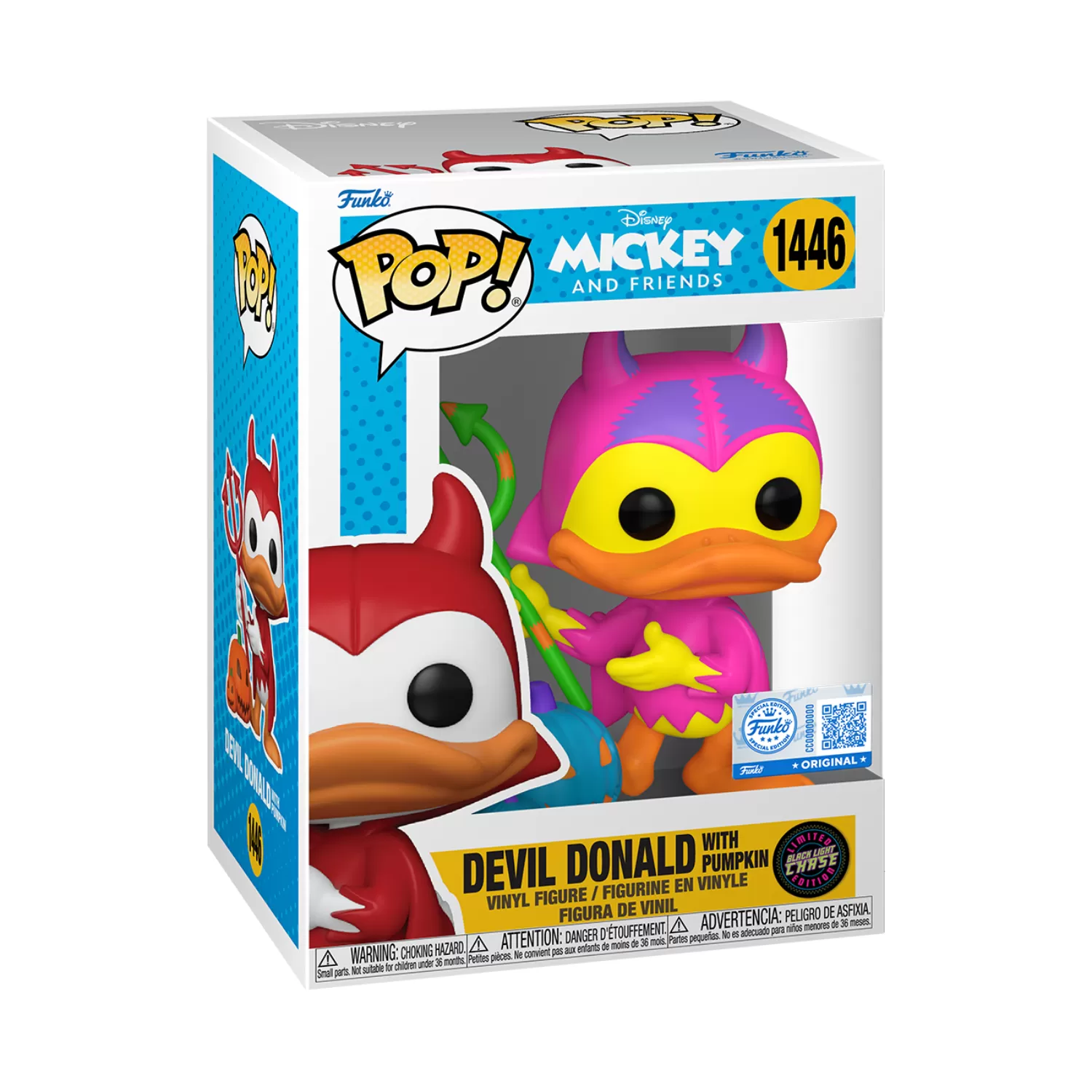 Devil Donald with Pumpkin – Disney Mickey and Friends Funko Pop Figure #1446 - Image 3