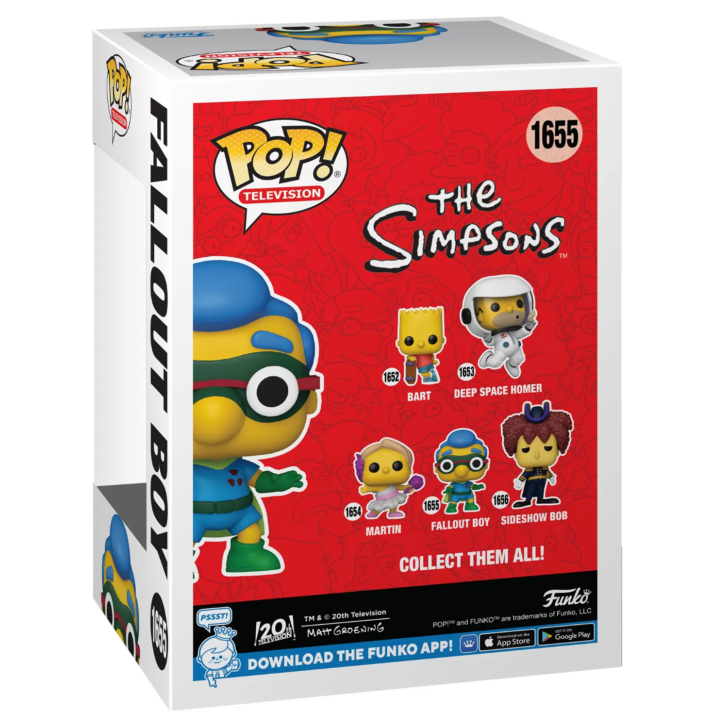 Fallout Boy - The Simpsons Funko Pop Vinyl Figure #1655 - Image 2