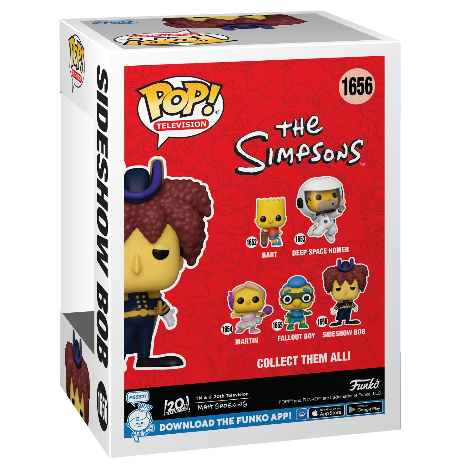 Sideshow Bob - The Simpsons Funko Pop Vinyl Figure #1656 - Image 2