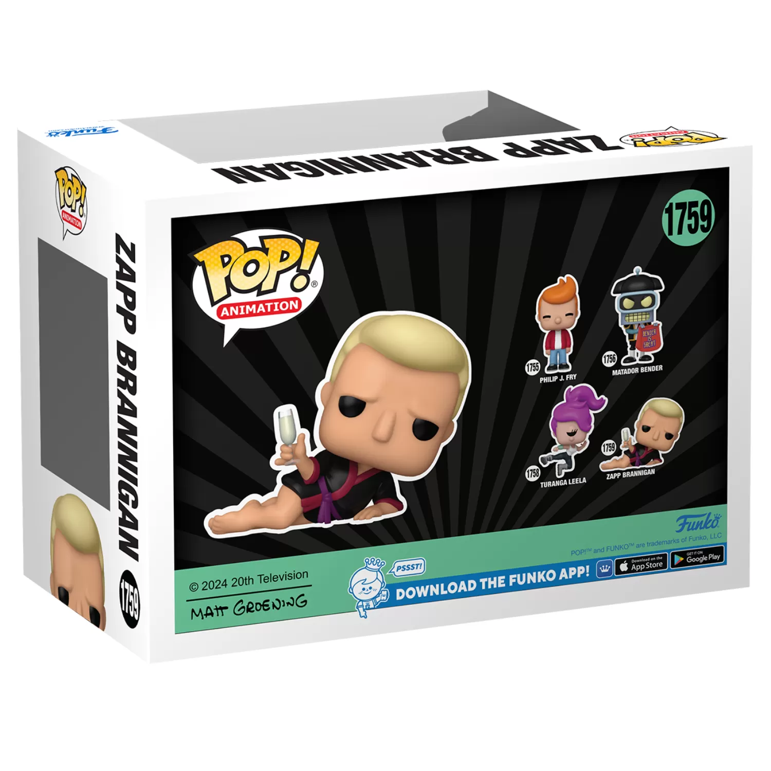 Zapp Brannigan - Futurama Funko Pop Vinyl Figure #1759 - Image 2