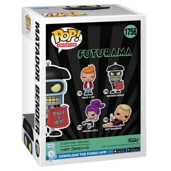 Futurama - Matador Bender Funko Pop Vinyl Figure 1756 - Image 2