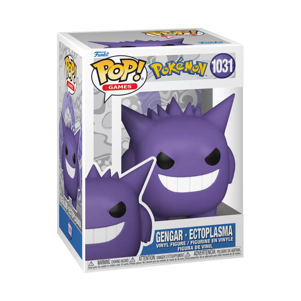 Packaged View of Gengar Funko Pop #1031 – Pokemon Funko Pop Figure