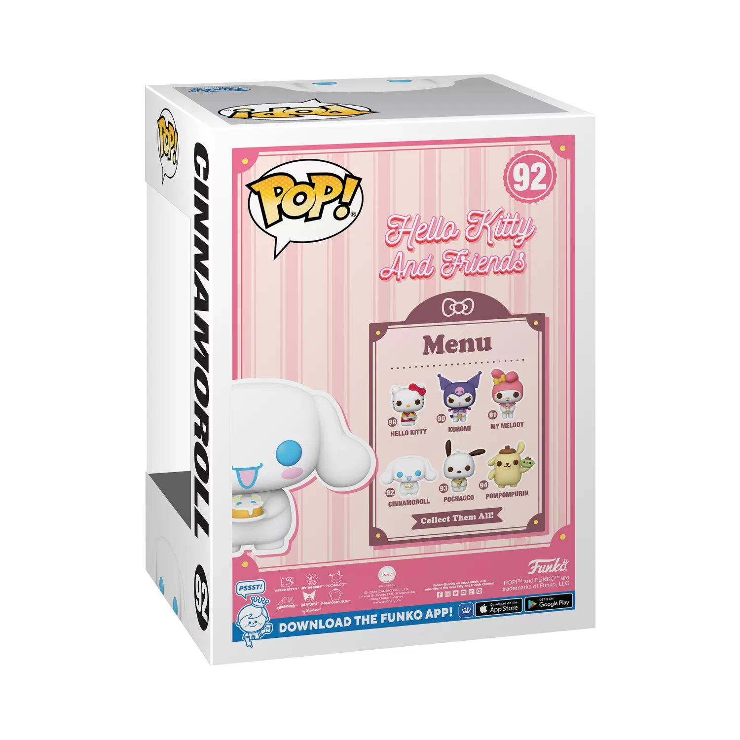 Cinnamoroll – Hello Kitty and Friends Funko Pop Vinyl Figure #92 - Image 2