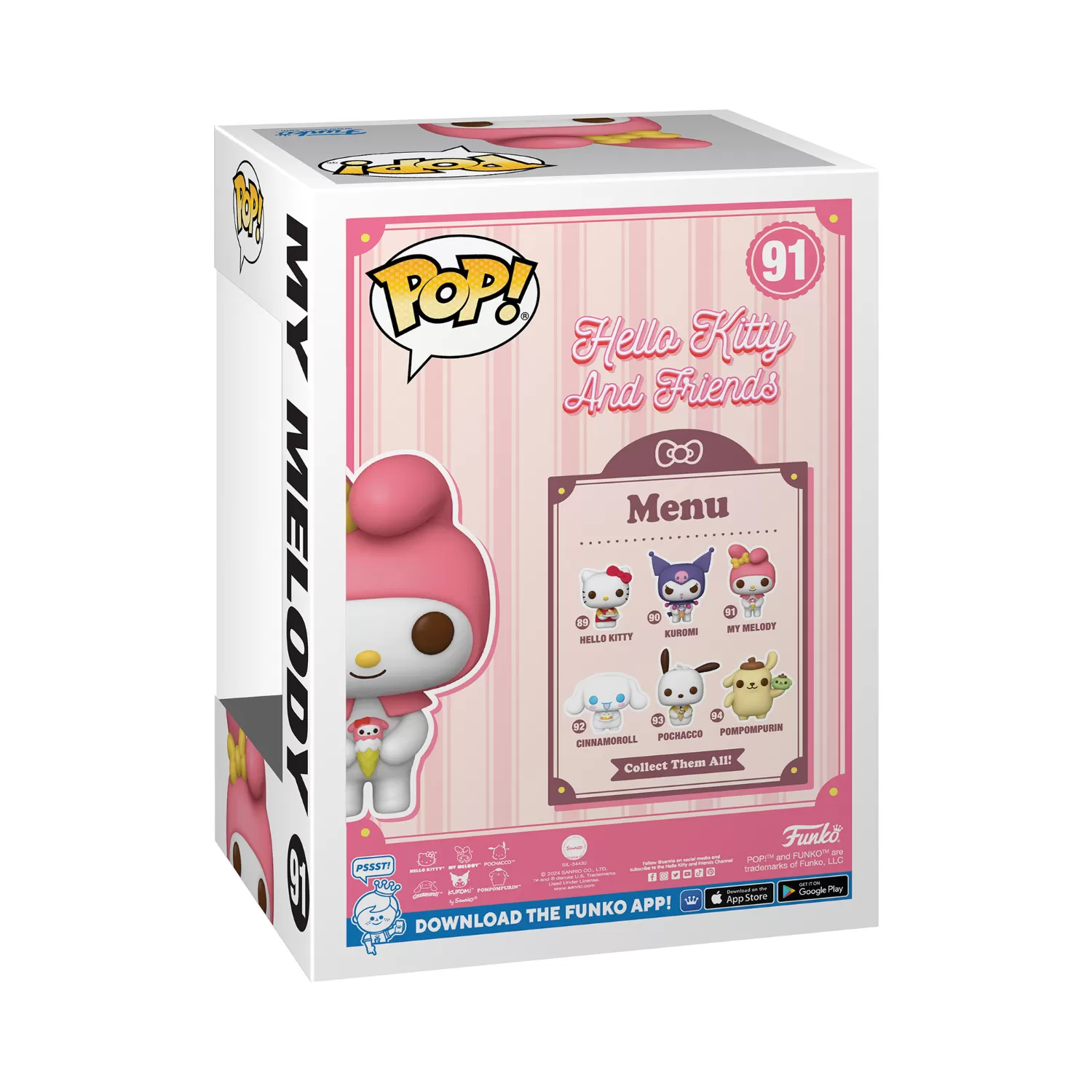 My Melody - Hello Kitty and Friends Funko Pop Vinyl Figure #91 - Image 2