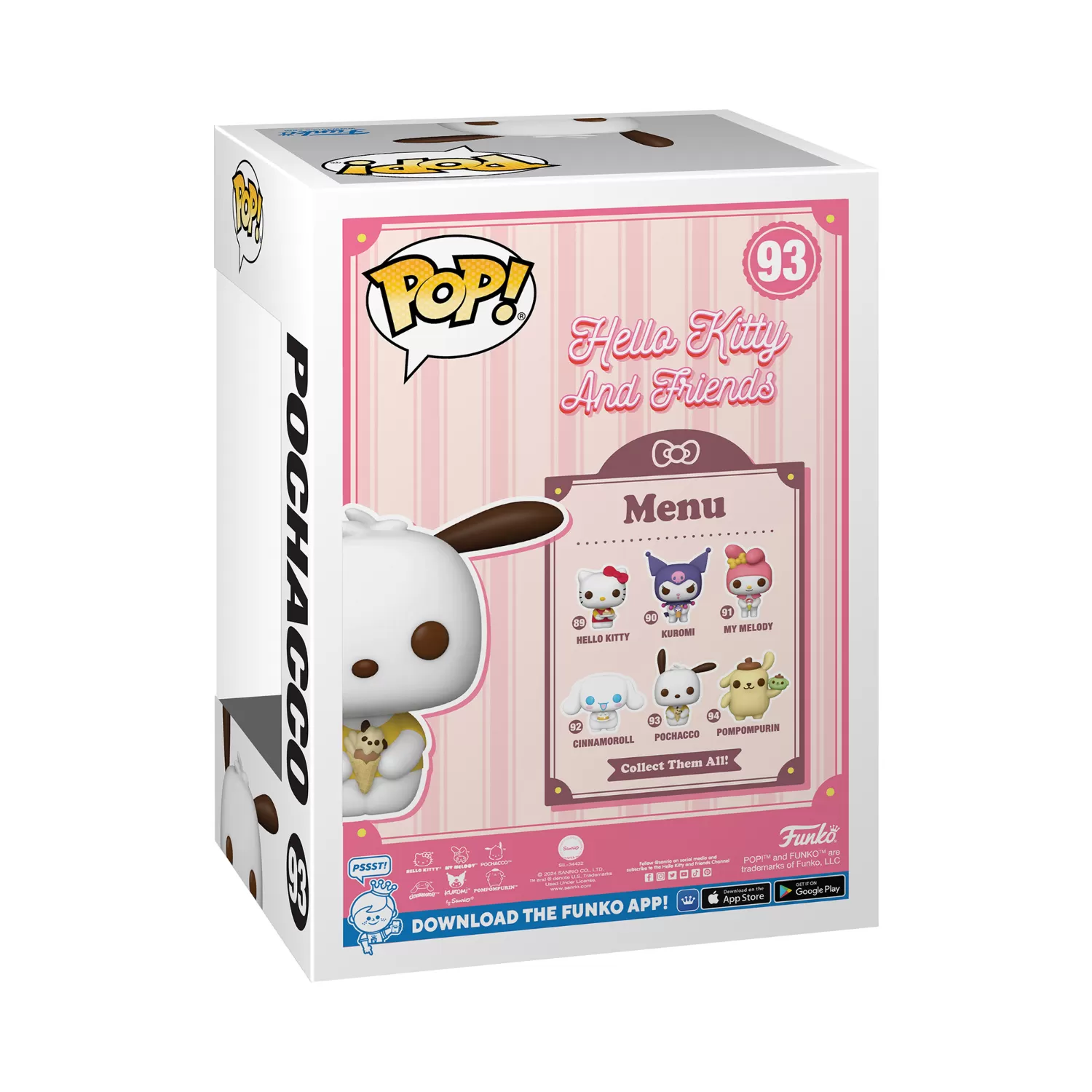 Pochacco - Hello Kitty and Friends Funko Pop Vinyl Figure #93 - Image 2