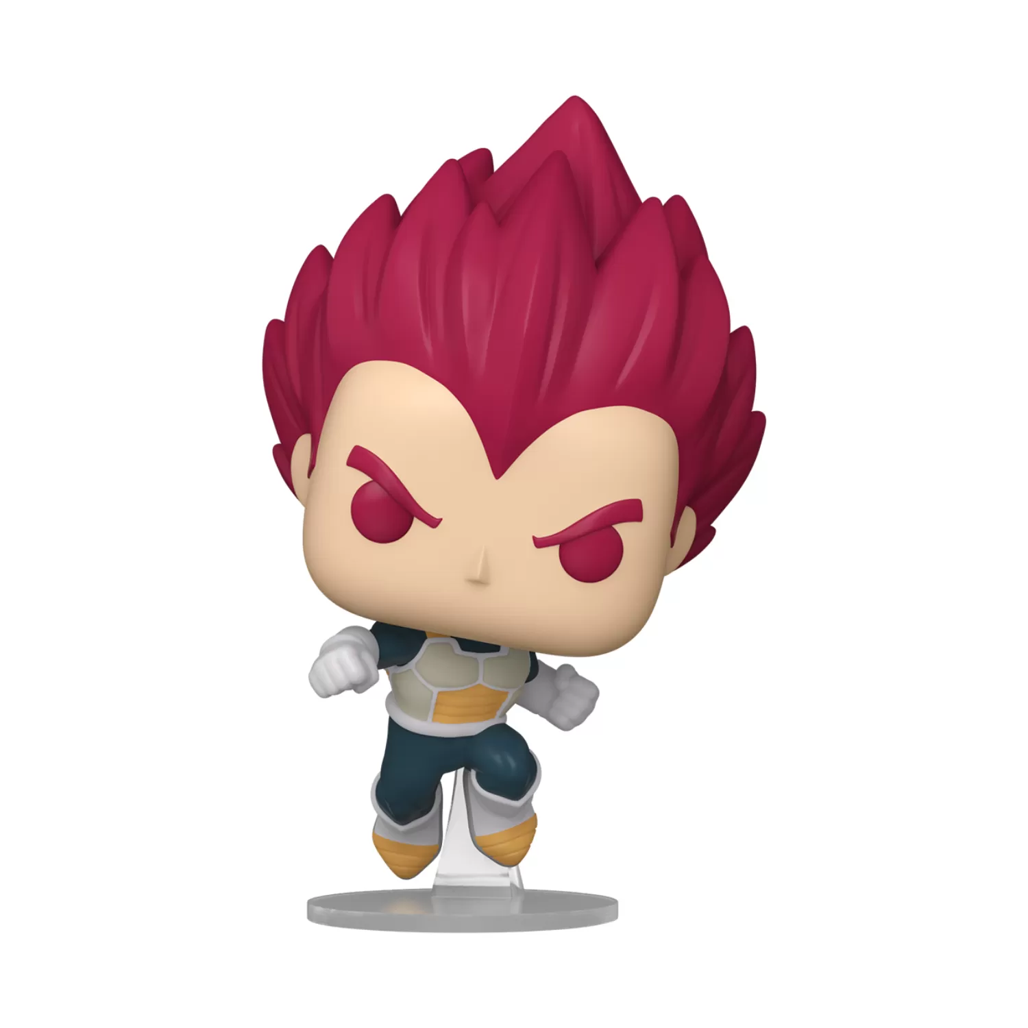 Funko Pop Super Saiyan God Vegeta Punching #1862 figurine from Dragon Ball Super Broly displayed outside of its box