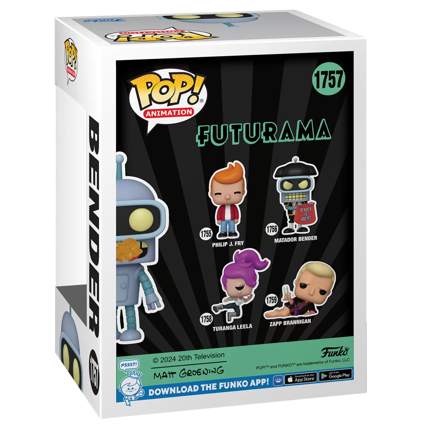 Bender Burping - Futurama Funko Pop Vinyl Figure #1757 - Image 2