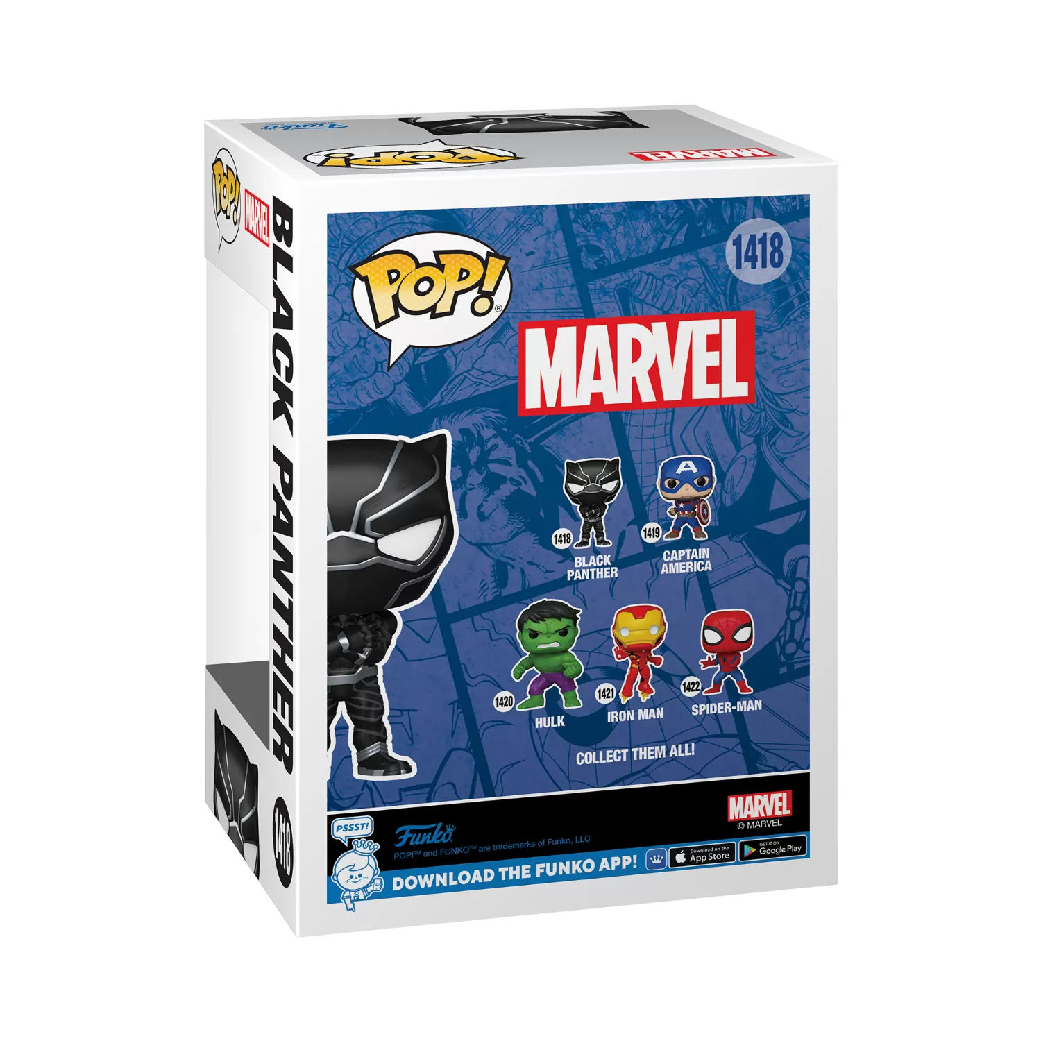 Black Panther - Marvel Funko Pop Bobblehead Vinyl Figure #1418 - Image 2