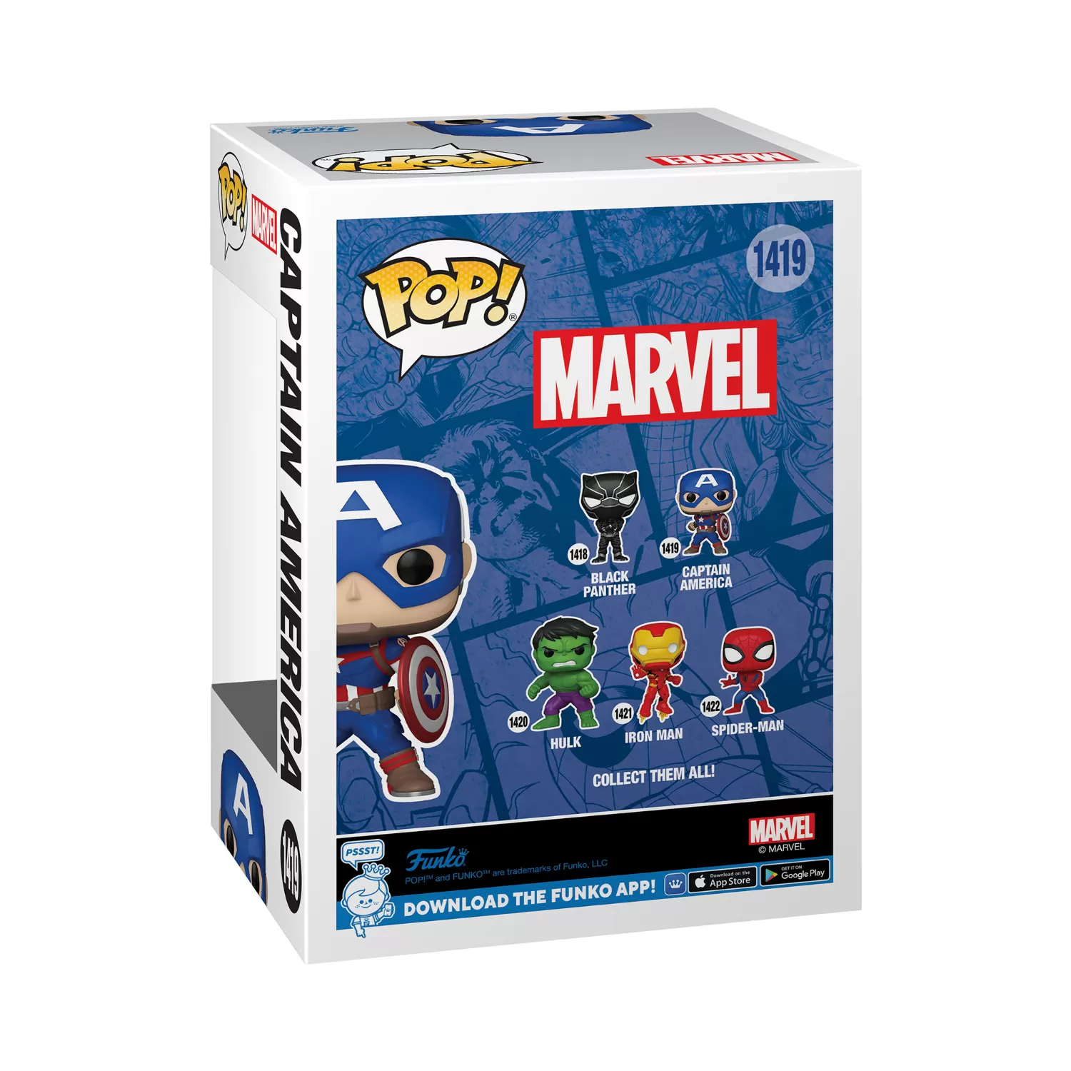 Captain America – Marvel Funko Pop Vinyl Figure – Marvel New Classics #1419 - Image 2