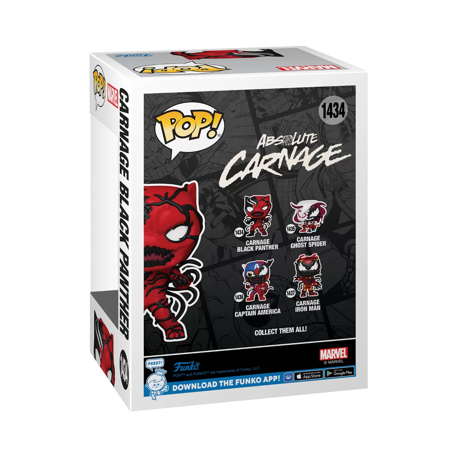 Carnage - Black Panther Marvel Funko Pop Bobblehead Vinyl Figure #1434 - Image 2