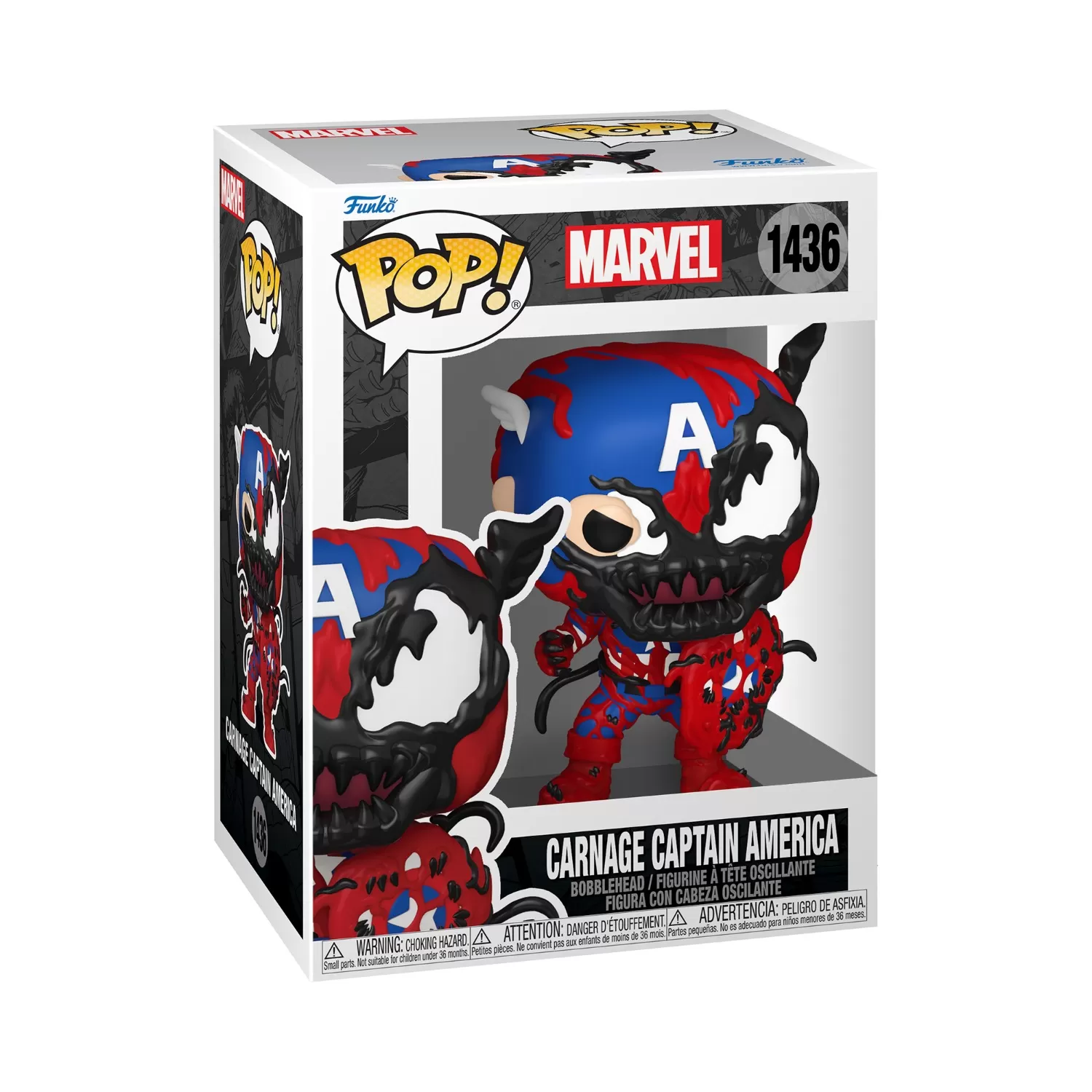 Carnage - Captain America Marvel Funko Pop Bobblehead Vinyl Figure #1436