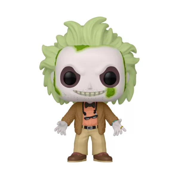 Unboxed Beetlejuice Funko Pop Vinyl Figure #1689 displaying detailed features.