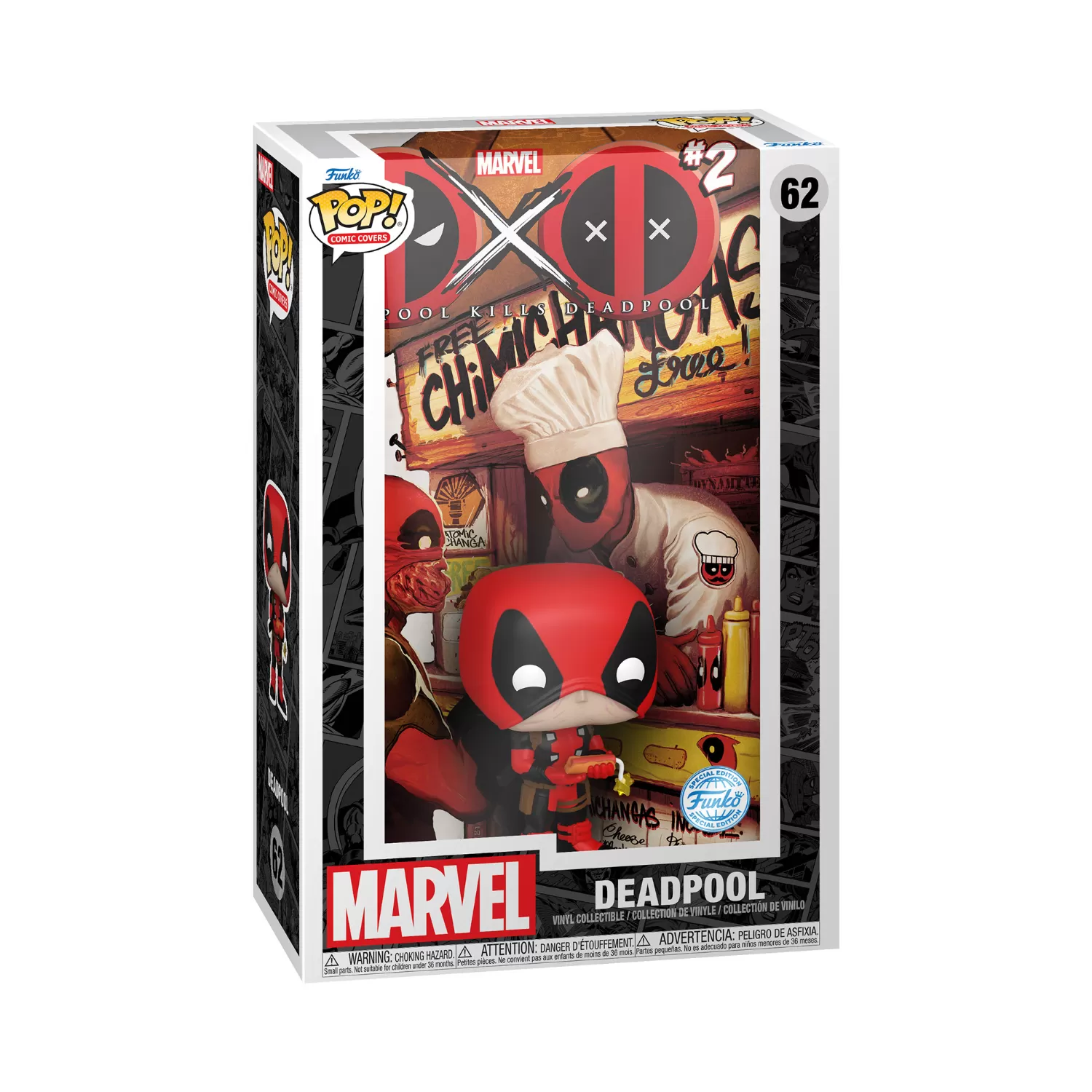 Deadpool – Marvel Funko Pop Comic Covers Vinyl Figure - Special Edition #62