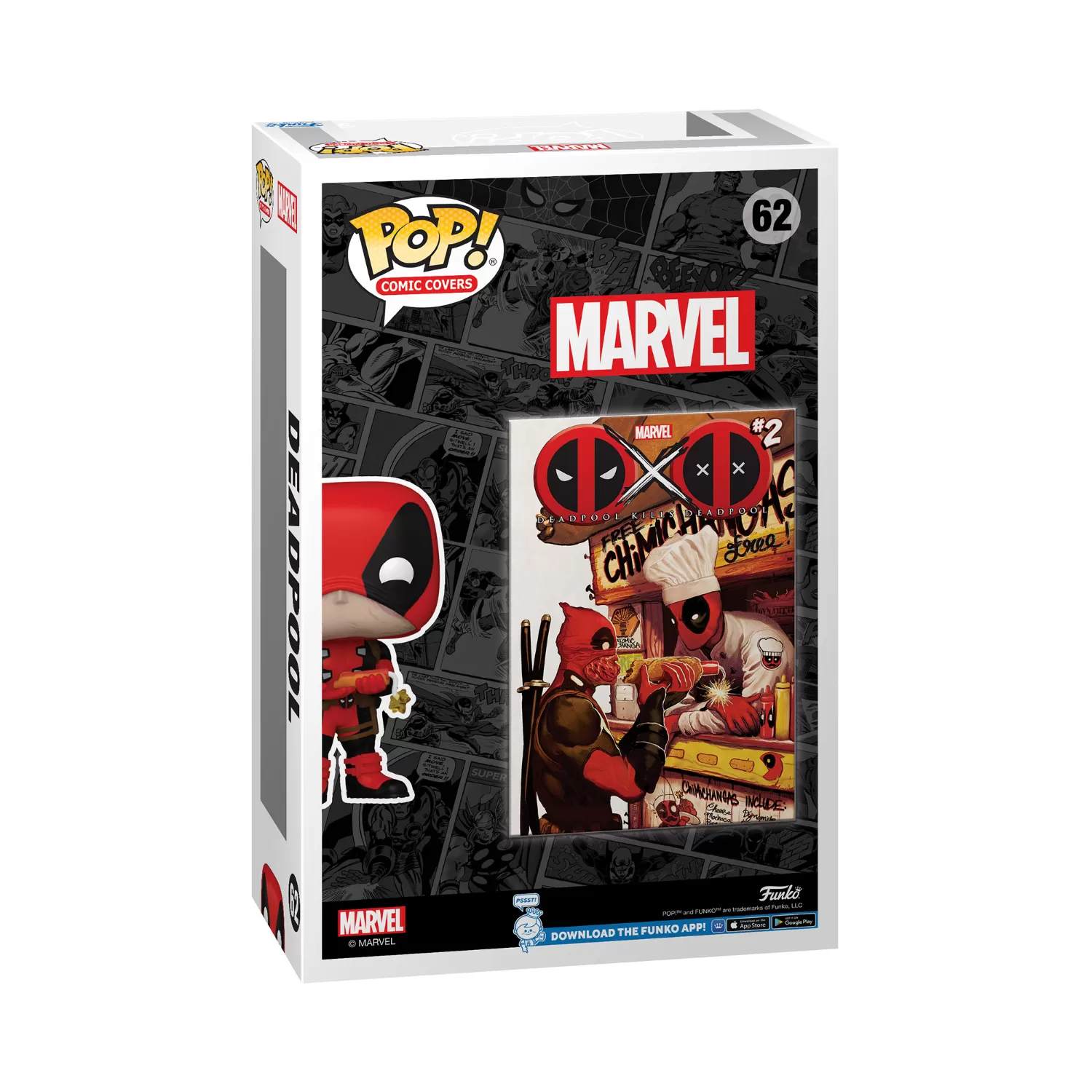 Deadpool – Marvel Funko Pop Comic Covers Vinyl Figure - Special Edition #62 - Image 2