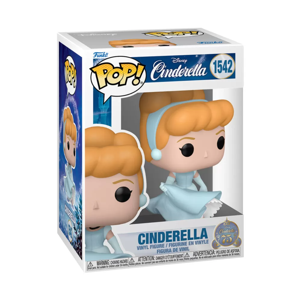 Packaged View of Cinderella Funko Pop #1542 – Iconic Disney Collectible Figure