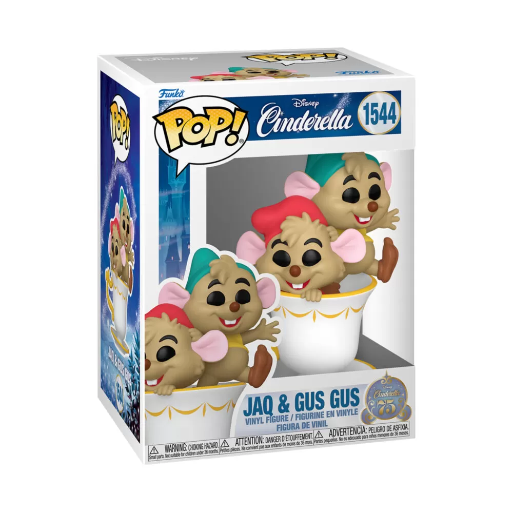 Packaged View of Jaq & Gus Gus Funko Pop #1544 – Iconic Disney Vinyl Figure