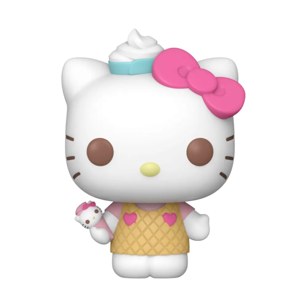 Unboxed Hello Kitty and Friends Funko Pop collectable with ice cream vinyl figure #99, showcasing detailed features.