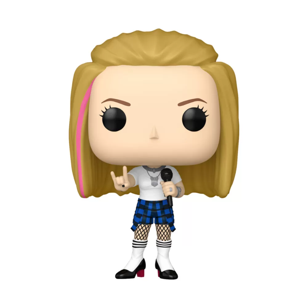 Unboxed Avril Lavigne Girlfriend collectible Funko Pop Vinyl Figure #447 displaying detailed features.