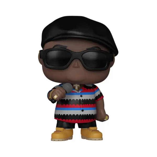 Unboxed Notorious B.I.G. Summer '95 collectible Funko Pop Vinyl Figure #436 displaying detailed features.