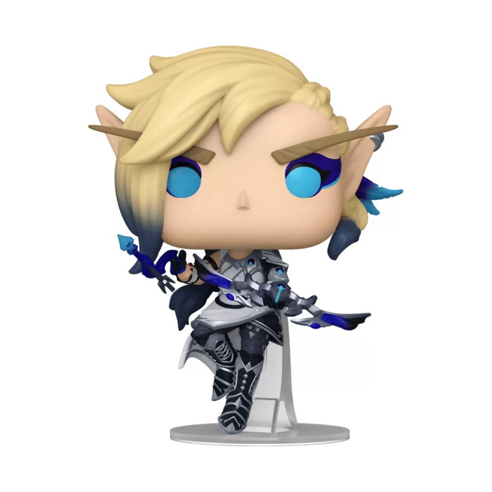 Unboxed World of Warcraft Alleria Windrunner Funko Pop collectable The War Within vinyl figure #1045, showcasing detailed features.