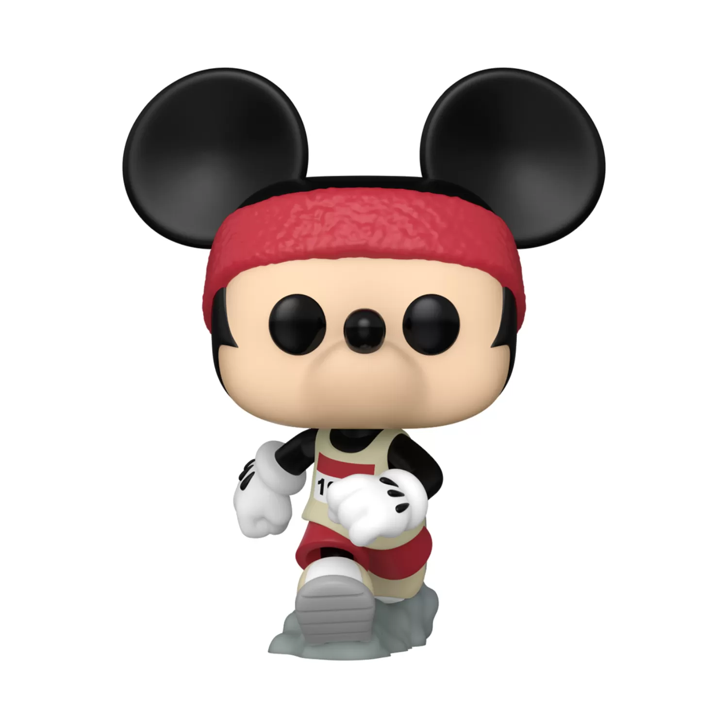 Funko Pop Mickey Mouse in Marathon Outfit #1556 figurine from Disney Mickey & Friends displayed outside of its box