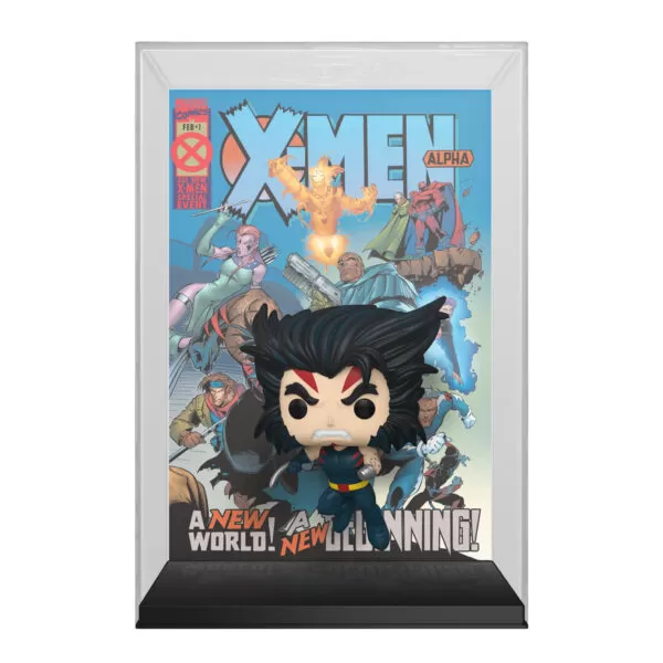 Unboxed Marvel Weapon X Funko Pop collectable Comic Covers X-Men vinyl figure #65, showcasing detailed features.