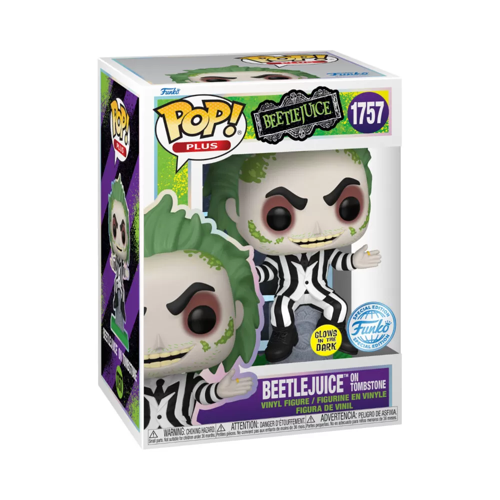 Beetlejuice on Tombstone – Beetlejuice Funko Pop Figure – Special Edition #1757